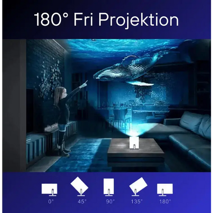 Mini Pro - Bärbar Mini Projektor med Bluetooth & WiFi
